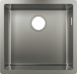 Мойка кухонная Hansgrohe 450, S71, S719-U450, 50х45х19 см, встраиваемая снизу/под столешницу, нержавеющая сталь, прямоугольная, цвет нержавеющая сталь, без отверстия под смеситель Мойка кухонная Hansgrohe 450, S71, S719-U450, 50х45х19 см, встраиваемая снизу/под столешницу, нержавеющая сталь, прямоугольная, цвет нержавеющая сталь, без отверстия под смеситель