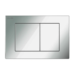 Кнопка смыва Am.Pm PrimeFit S хром, клавиша управления для сливного бачка, инсталляции унитаза, двойная, механическая, панель, универсальная, размер 240х162х10 мм