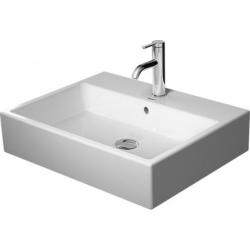 Раковина DURAVIT Vero Air, 60х47х16,5 см, подвесная, прямоугольная, санфарфор, шлифованная, цвет белый, 1 отверстие под смеситель, слив/перелив