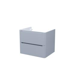 Тумба под раковину IDDIS Edifice 464х602х500 мм подвесная, цвет светло-серый, 2 выдвижных ящика, МДФ, прямоугольная, в ванную комнату