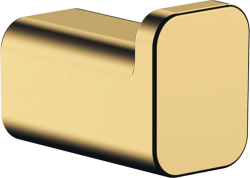 Крючок Hansgrohe AddStoris, размер 1,6х2,1х3 см, настенный, латунь, форма квадратная, для полотенца в ванную/туалет/душевую кабину, цвет полированное золото