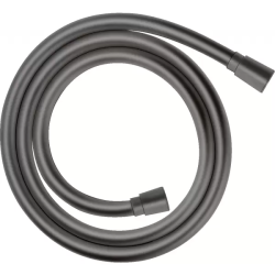 Шланг для душа Axor 160 см, 1/2” и 1/2”  для душа/лейки/ванны, с металлическим эффектом, без лейки, внутренняя резьба, пластиковый, цвет шлифованный черный хром, душевой, для душа/ванной