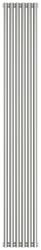 Радиатор отопления Сунержа Эстет-11 1800х270 6 секций, цвет сатин, универсальное подключение, нержавеющая сталь, трубчатый