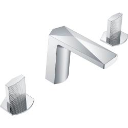 Смеситель для раковины/умывальника Boheme Venturo, двухвентильный, неповоротный, керамический, длина излива 152 мм, латунь, цвет хром