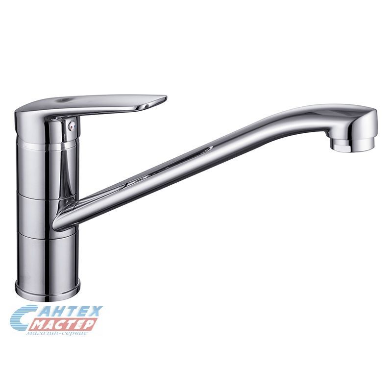 Смеситель для кухни/мойки Iddis Male однорычажный, керамический, с поворотным изливом, длина 216 мм, латунь, цвет хром, кухонный, хромированный, вертикальный, однорукий, одноручный, однозахватный, MALSB00i05