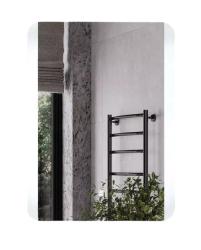Зеркало Comforty Флокс-60 60х80 см LED-подсветка, бесконтактный сенсор, антизапотевание, прямоугольное, для ванны, навесное/подвесное/настенное, дизайнерское