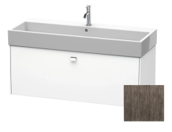 Тумба под раковину Duravit Brioso, 118,4х45,9х44,2 см, подвесная, 1 выдвижной ящик, ДСП, цвет: сосна терра/хром, шкафчик навесной, механизм доводчика, прямоугольная, правая/левая, в ванную комнату