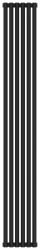 Радиатор отопления Сунержа Эстет-00 1800х270 6 секций, цвет тёмный титан муар, универсальное подключение, нержавеющая сталь, трубчатый