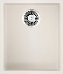 Мойка кухонная Omoikiri Bosen 38-U-EV, 44х38 см, врезная, из искусственного гранита (Tetogranit), прямоугольная, цвет эверест, без отверстия под смеситель, без крыла, слив-перелив, врезная под столещницу, для кухни