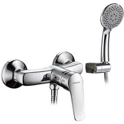 Смеситель для ванны/душа LEDEME настенный, однорычажный, латунный, без излива, латунь, цвет хром Смеситель для ванны/душа LEDEME настенный, однорычажный, латунный, без излива, латунь, цвет хром