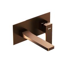 Смеситель для раковины/умывальника Damixa Gala, встраиваемый, однорычажный, неповоротный, керамический, длина излива 183 мм, латунь, цвет розовое золото