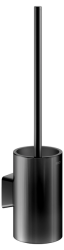 Ершик Keuco Aveno с хрустальной матовой колбой, настенный/подвесной, цвет черный матовый, латунь/хрусталь, для туалета/унитаза