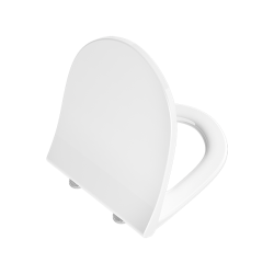Cидение для унитаза Vitra Sento, 368х40х452 мм, дюропласт, с микролифтом, цвет- белый, с крышкой, округлое, стульчак, для унитаза