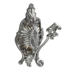 Крючок Migliore Elisabetta, одинарный, настенный, латунь, форма округлая, для полотенца в ванную/туалет/душевую кабину, цвет хром