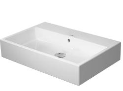 Раковина DURAVIT Vero Air, 70х47х16,5 см, подвесная, прямоугольная, санфарфор, шлифованная, цвет белый, без отверстия под смеситель, слив/перелив