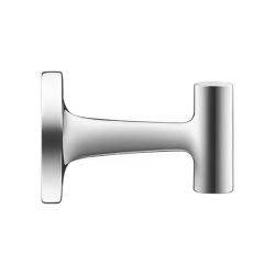 Крючок Duravit Starck T одинарный, размер 7,3х5 см, настенный, металл, форма т-образная, для полотенец в ванную/туалет/душевую кабину, цвет хром, к стене