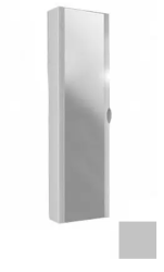 Пенал Cezares Stylus, 35х20х140 см, с зеркалом, подвесной, (правый/левый/универсальный), 1 распашная дверь/реверсивная, цвет серое облако, в ванную комнату