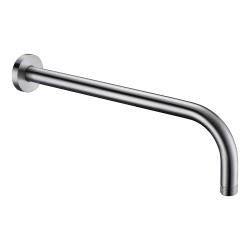 Кронштейн для верхнего душа WasserKRAFT Wern, настенный, округлый, латунь, длина 330 мм, резьбовое соединение G 1/2, цвет никель