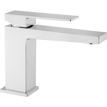 Смеситель для раковины Webert Pegaso однорычажный, неповоротный, длина 128 мм, латунь, цвет белый матовый