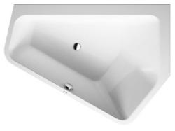 Ванна Duravit Paiova 5 177х130 см пристенная, акриловая, цвет: белый, с фронтальной панелью, рамой (без гидромассажа, сифона), асимметричная/угловая, с двумя разными наклонами для спины, правосторонняя