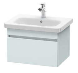 Тумба/шкафчик для консоли/столешницы Duravit DuraStyle под раковину 60х54,8х51,2 см, подвесная, ДСП, цвет: светло-голубой, 1 выдвижной ящик, прямоугольная