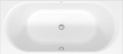 Ванна Duravit D-Neo 180х80 см встраиваемая, акриловая, цвет: белый, (без гидромассажа, ножек, сифона, фронтальной панели), прямоугольная, с двумя наклонами для спины