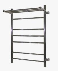 Полотенцесушитель MELODIA Shelf 50*80*1" П6, нержавеющая сталь, водяной, цвет хром, боковое подключение