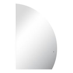 Зеркало Abber Teil 68,6х109,7 см с LED/ЛЕД-подсветкой, нестандартное, бесконтактный выключатель, диммер, правое, для ванны, навесное/подвесное/настенное