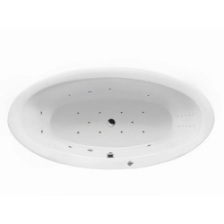 Ванна Excellent Lumina ULTRA NANO, 190х95 см, акриловая, цвет- белый/хром, (с гидромассажем), с каркасом, овальная, правосторонняя/левосторонняя, правая/левая, универсальная, отдельностоящая