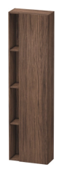 Пенал Duravit DuraStyle, 50x24x180 см, подвесной, (правый), с дверцей, с закрытыми/открытыми полками, цвет: орех темный, в ванную комнату