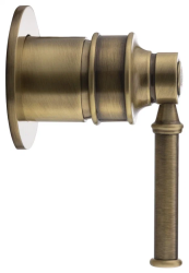 Смеситель для душа Migliore Ermitage Mini, скрытого монтажа, однорычажный, без излива, керамический, встраиваемый, латунь, цвет бронза