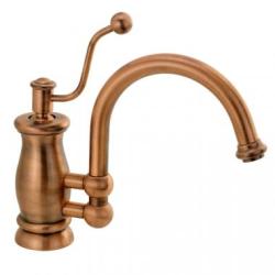 Смеситель для кухни/мойки Migliore Vivaldi, однорычажный, керамический, с поворотным изливом, длина излива 240 мм, латунь, цвет медь