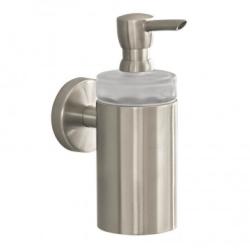 Дозатор Hansgrohe Logis для жидкого мыла, настенный, металл/стекло, цвет шлифованный никель, емкость дозатора объемом - 125 мл, для кухни, на стену