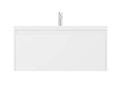 Тумба под раковину Velvex Klaufs 1000-0-1, 991х443х440 мм подвесная, цвет белый глянец, 1 выдвижной ящик/выдвижной органайзер, подходит раковина Mario 100, универсальная, в ванную комнату