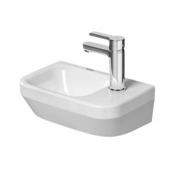 Раковина DURAVIT DuraStyle WonderGliss 36х22х14 см, подвесная, прямоугольная, санфарфор, цвет белый, 1 отверстие под смеситель справа, антигрязевое покрытие, без перелива, правая