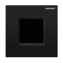 Электронный привод смыва Geberit Sigma 30 для писсуара, черный. металл, квадратная, клавиша управления для писсуара, одна кнопка (полный слив), сенсорный, панель, размер 13х13х0,8 см, скрытое размещение