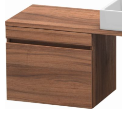 Тумба/шкафчик для консоли/столешницы Duravit DuraStyle под раковину 40х54,8х51,2 см, подвесная, ДСП, цвет: орех, 1 выдвижной ящик, прямоугольная