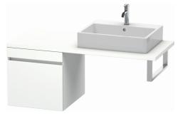 Тумба/шкафчик для консоли/столешницы Duravit DuraStyle под раковину 50х54,8х51,2 см, подвесная, ДСП, цвет: белый глянец/белый матовый, 1 выдвижной ящик, прямоугольная