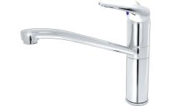 Смеситель для кухни/мойки Варион ROVER, однорычажный, поворотный, керамический, длина излива 235 мм, латунь, цвет хром