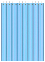Штора для ванны Haiba тканевая, 180х180 см, водоотталкивающая, универсальная, из полиэстера, с кольцами, цвет- синий