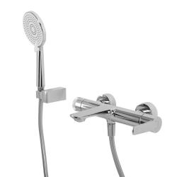 Смеситель для ванны/душа Cezares Lux настенный, однорычажный, неповоротный, длина 189 мм, керамический, латунь, цвет хром