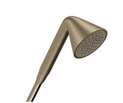 Лейка душевая Axor Showers/Front 85 1jet, настенная, круглая, с 1 режимом, латунная, цвет шлифованный никель, ручная, для душа/ванной