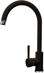 Смеситель для кухни/мойки Flortek Альфа FK, однорычажный, керамический картридж, с поворотным изливом, высокий, длина излива 177 мм, латунь, цвет мокко