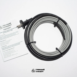 Саморегулирующийся греющий кабель Греющий Стандарт на трубу 3 м 16 Вт/м электрический, греющий, нагревательный