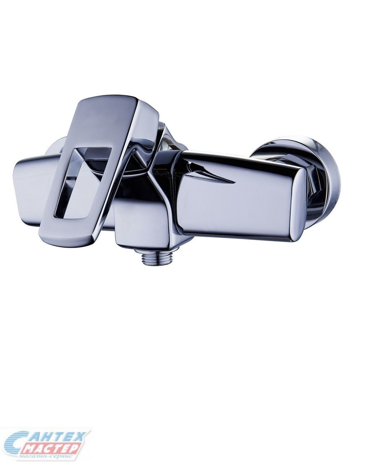 Смеситель для душа G-lauf однорычажный, керамический, настенный, с аксессуарами, без излива, с лейкой, шлангом, латунь хром