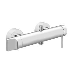 Смеситель для ванны/душа Vitra Origin, однорычажный, настенный, поворотный, керамический, длина излива 74 мм, латунь, цвет хром
