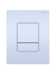 Кнопка смыва Aquatek Pneumo N прямоугольная, цвет белая, пластик, клавиша управления (клавиши прямоугольные) для сливного бачка, инсталляции унитаза, двойная, пневматическая, панель, размер 156х197х10 мм