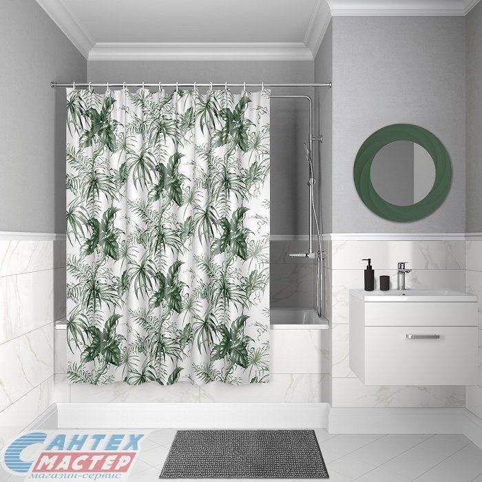 Шторка Iddis для ванной комнаты Decor 200х180 D10P218i11
