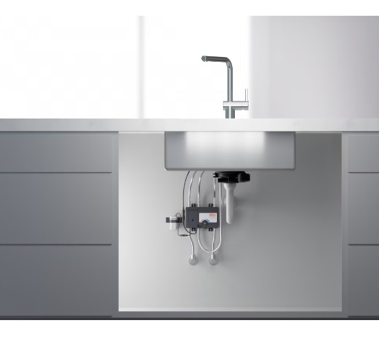 Смеситель для кухни/мойки Franke Atlas Neo Sensor, однорычажный/сенсорный, поворотный, керамический картридж, высокий, длина излива 225 мм, нержавеющая сталь, цвет нержавеющая сталь