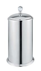 Диспенсер для ватных дисков Cezares Aphrodite настольный, цвет хром, с кристаллом Swarovski, латунь, для ванной комнаты